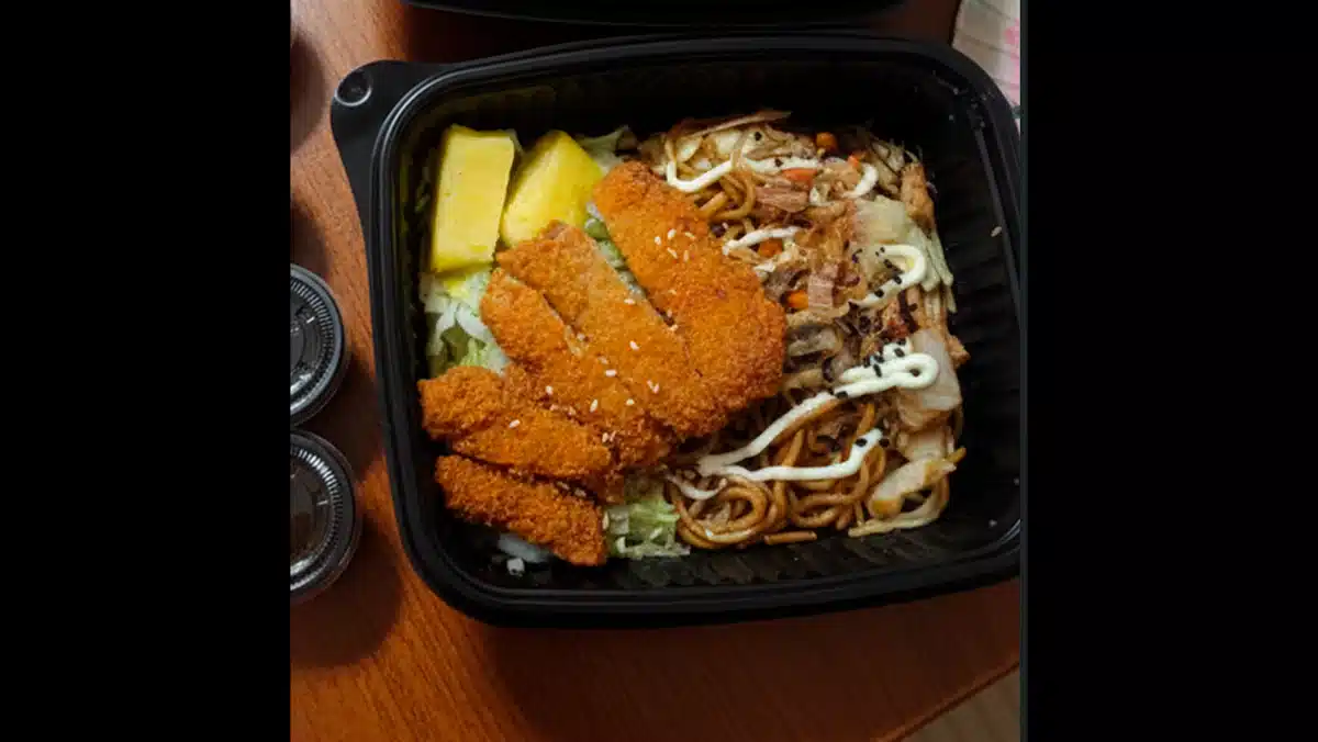 obento chicken katsu comida japonesa Lima