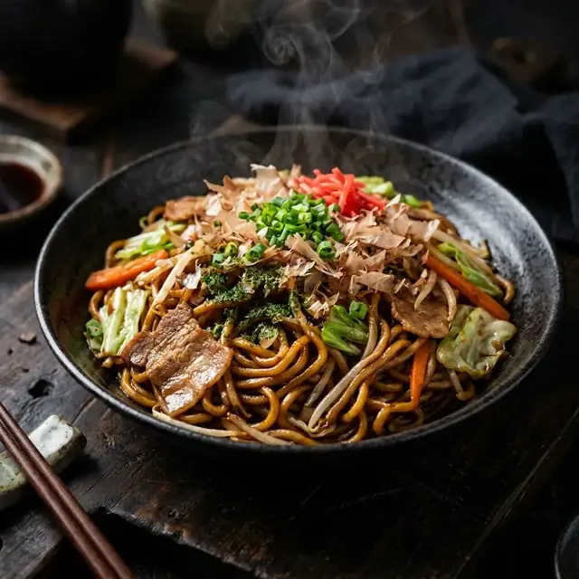 yakisoba salteado wok comida callejera japonesa Lima